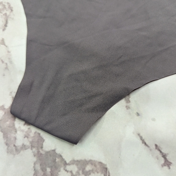 Everlane Underwear Women Gray  Seamless Panty Invisible Thong High Rise - Picture 7 of 10
